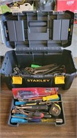 Stanley tool box and assorted tools