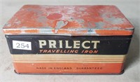 Vintage Prilect Travelling Iron, No Cord, in