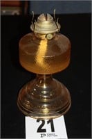 Glass Oil Lamp 11"