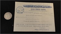Antique Ephemera Invoice Weseley Motley Milling