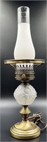 Fenton Crystal Satin Lamp