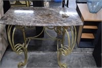 Entry Way Table With Removable Marble Top
