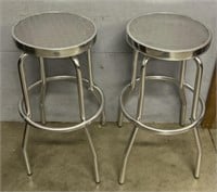 (2) Metal Barstools
