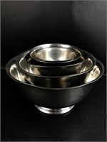 (5) Revere Ware Colonial Pewter Bowls Set