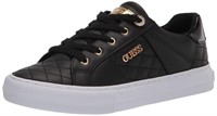 GUESS Women's Loven Sneaker, Black Multi, 8.5