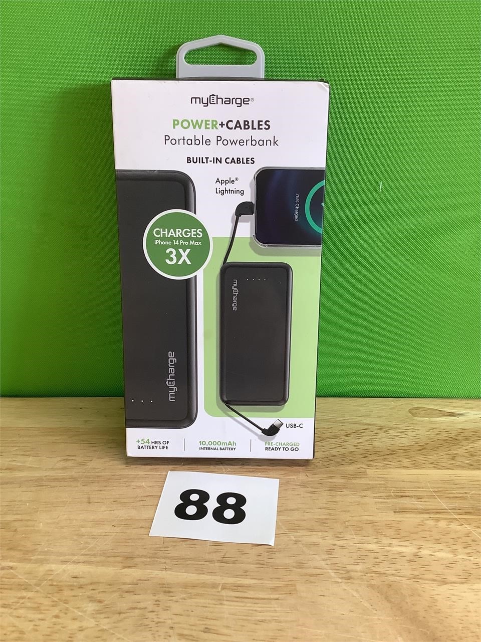 MyCharge Portable Powerbank with Cables