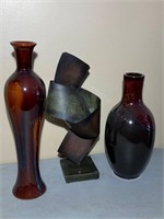 2 Vases & Art