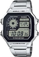 Casio Men's AE1200WH-1A Black Analog Digital