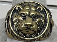 Lion head ring size 10 1/2