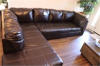 Leather Type Sectional (BUYER RESPONSIBLE FOR