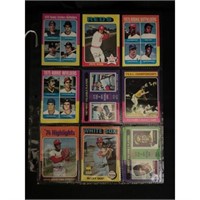 (9)1975 Topps Baseball Stars/hof