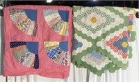 (L) 2 Handmade Quilts