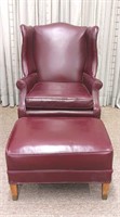 Chippendale Wing Chair and Ottoman