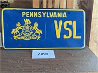 Pennsylvania License Plate