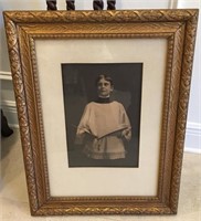25"  Antique Victorian Catholic Altar Boy picture
