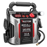 $80  Jump Starter, 120 PSI, 3 USB, Rechargeable