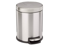 Amazon Basics Round Soft-Close Trash Can - 5L