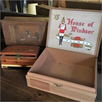 House of Windsor Cigar Box, Puzzle Box & Other