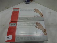 NEW Disposable Gloves Size Medium - qty 2