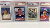 4 GRADED MLB PLAYERS CARDS