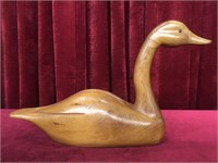 Wood Carved Goose Figure