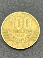 100 Colones Costa Rica Coin