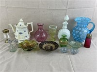 Assortment of Antique Glassware and China