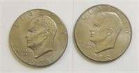 (2) Eisenhower Dollars