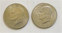 (2) Eisenhower Dollars