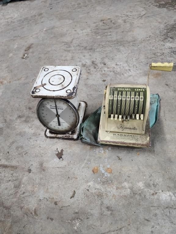 Vintage scale and CC machine