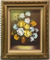 Oil On Canvas Flower Still Life