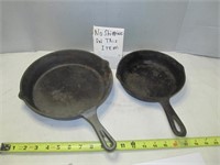 2pc Cast Iron Skillets - 7" & 10"