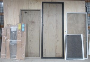 (7) Window and patio door screens, largest