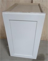 Trash can cabinet with soft close draw, 18"W x 34