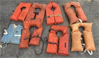 Eight lifejackets