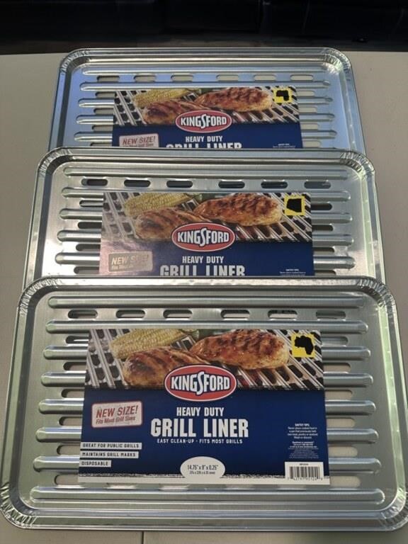 3ct Kingsford Heavy Duty Foil Grill Liners