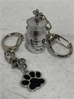 PET URN KEYCHAIN/CHARM 1IN