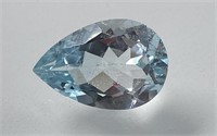 Certified 6.40 Cts Natural Blue Topaz