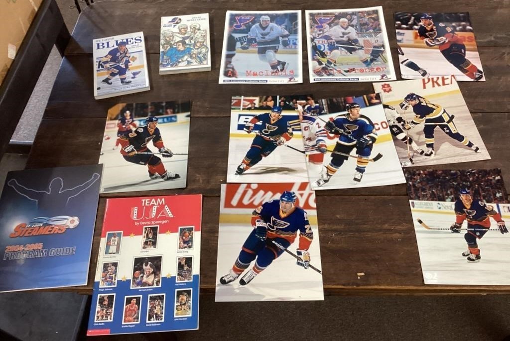 Group of St. Louis Blues ephemera