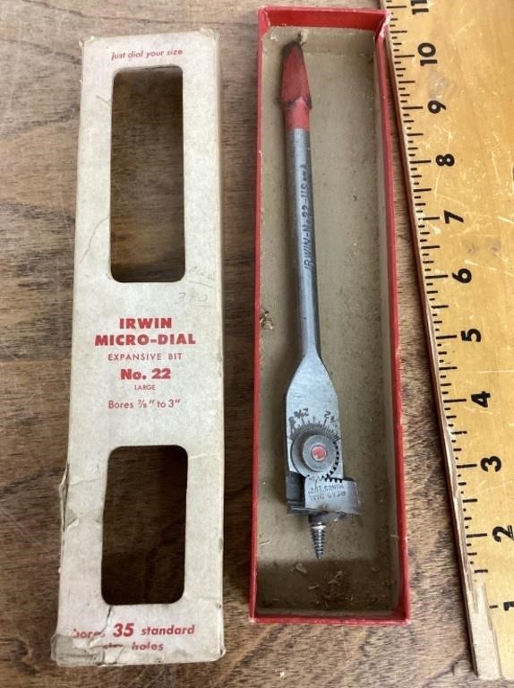 Irwin micro-dial expansive drill bit