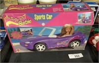 Unused Barbie Butterfly Art Sports Car.