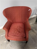 vintage wingback chair 1 of 2