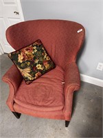 vintage wingback chair 2 of 2
