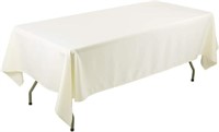 Rectangle Tablecloth - 60 x 102 Inch - Ivory