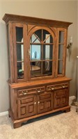 Two piece hutch Back is attached 54 x 19 x 79
