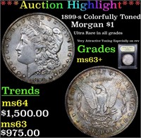 *Highlight* 1899-s Colorfully Toned Morgan $1 Grad