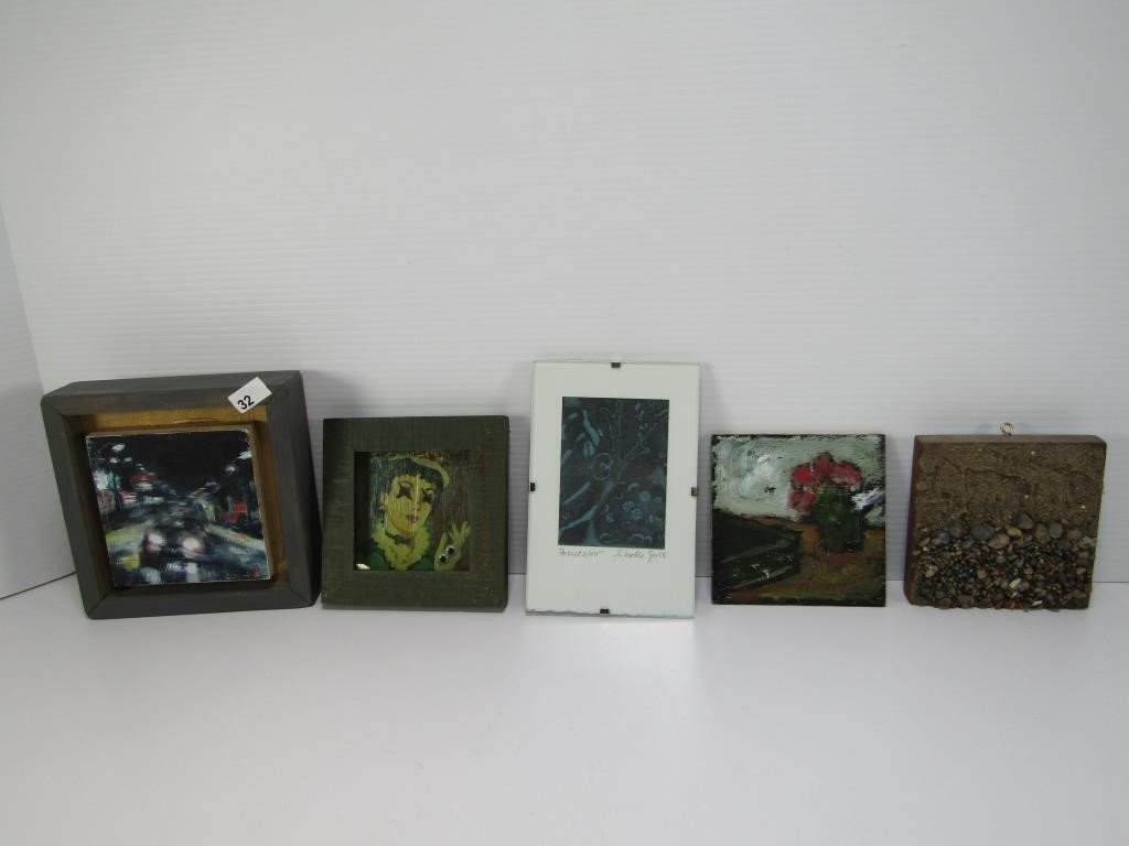 5 MINIATURE ARTWORKS