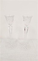 CRYSTAL CANDLE STICK HOLDERS