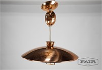 Copper Colored Hanging Lamp