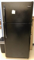Black refrigerator 65.5" T x 30" W x 32" D